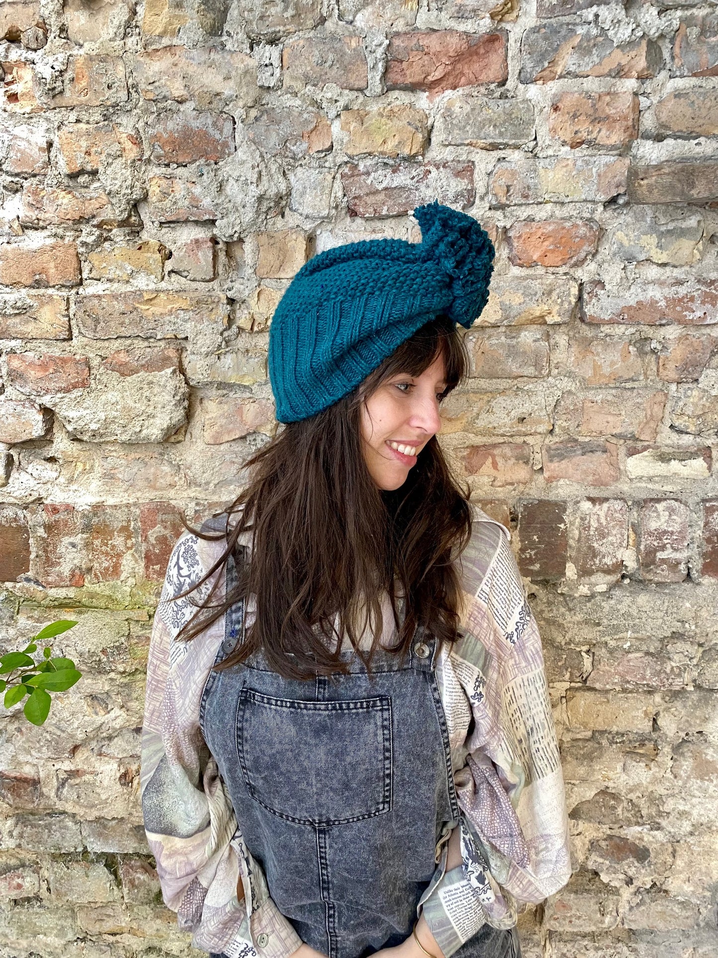 Upcycling Turban Seitenansicht
