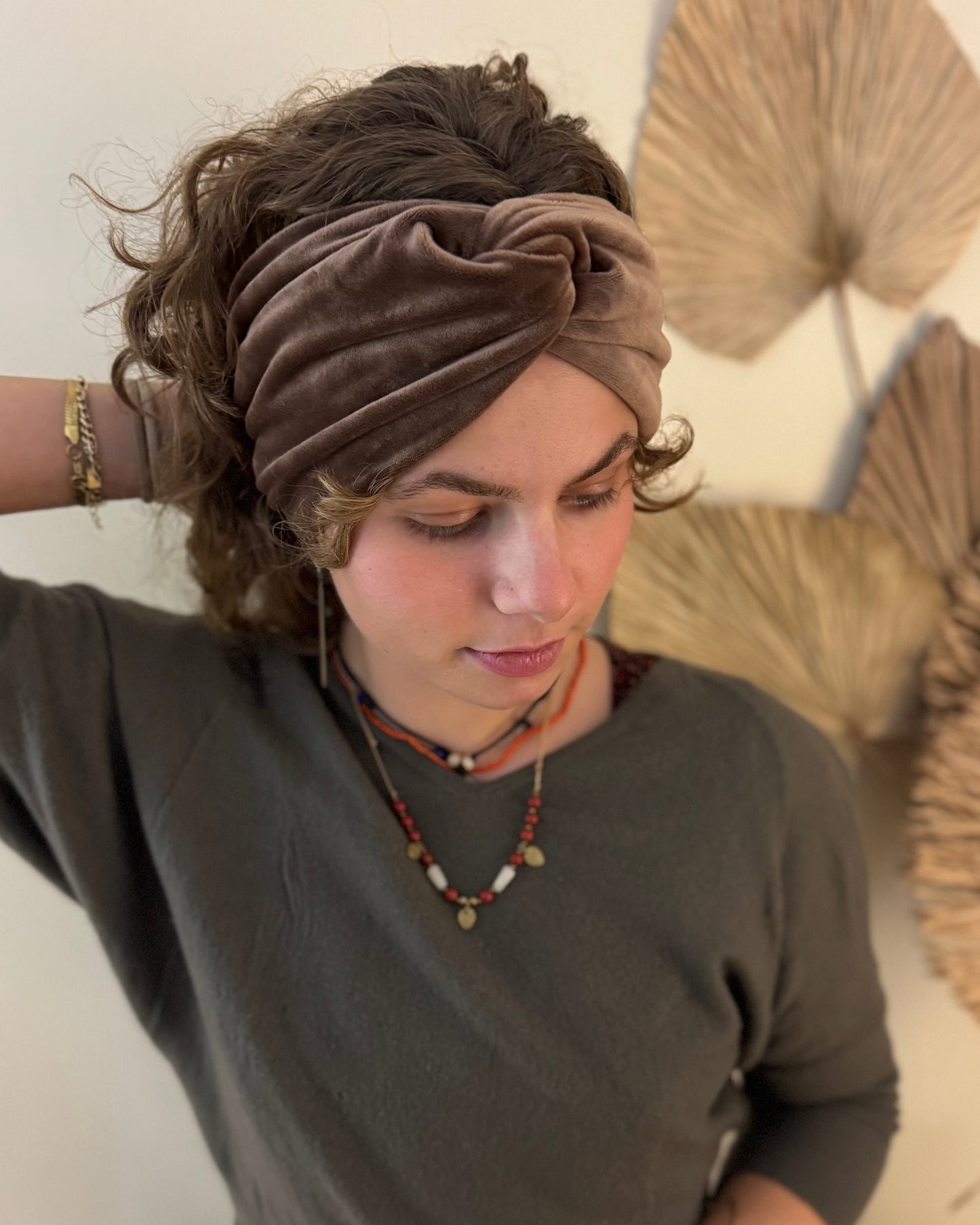 NEU: Upcycling Stirnbänder Samt