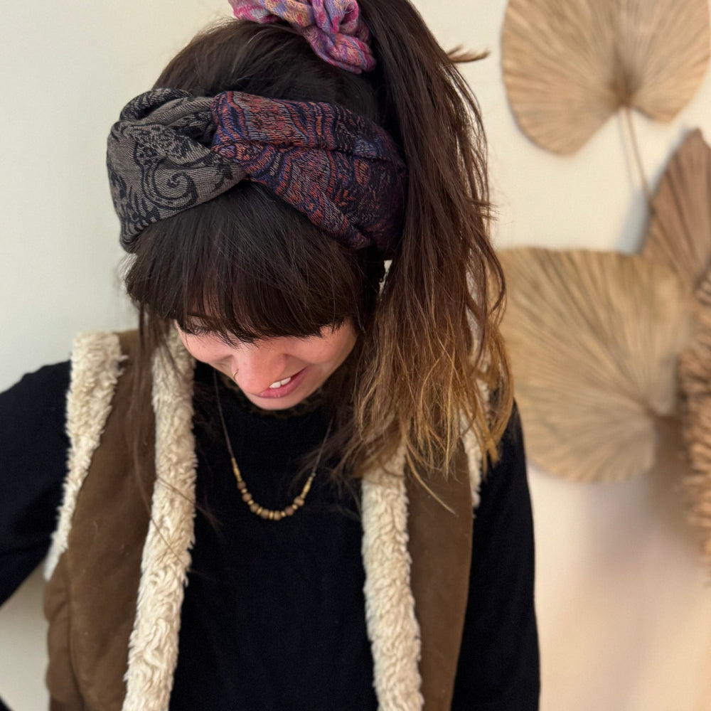 Upcycled Cloth Band Golden Paisley 