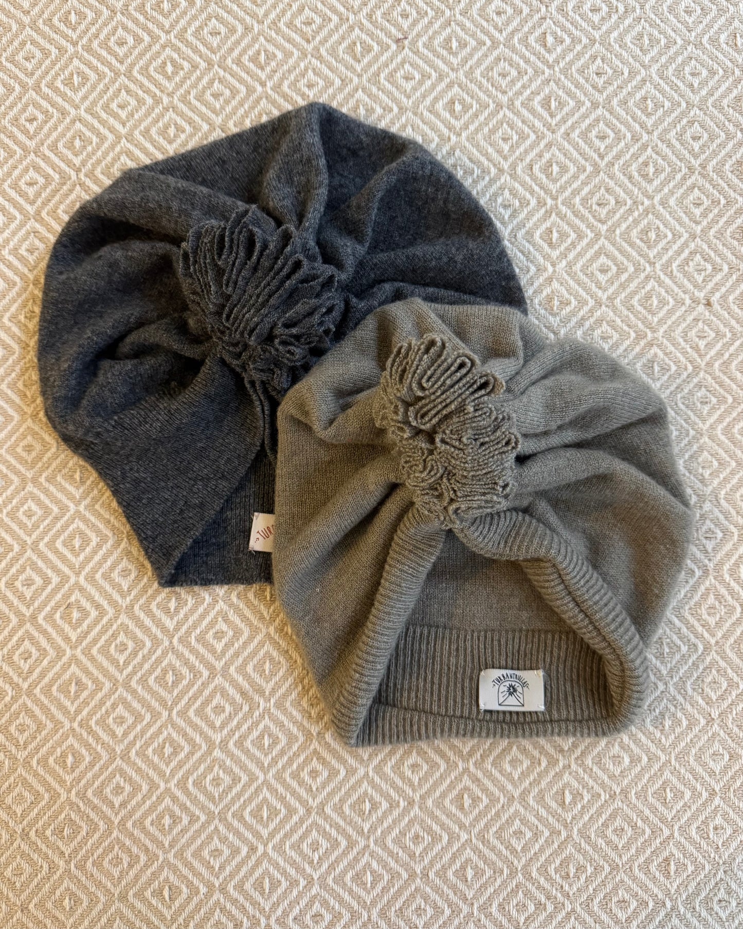 Upcycling Turbane Grau