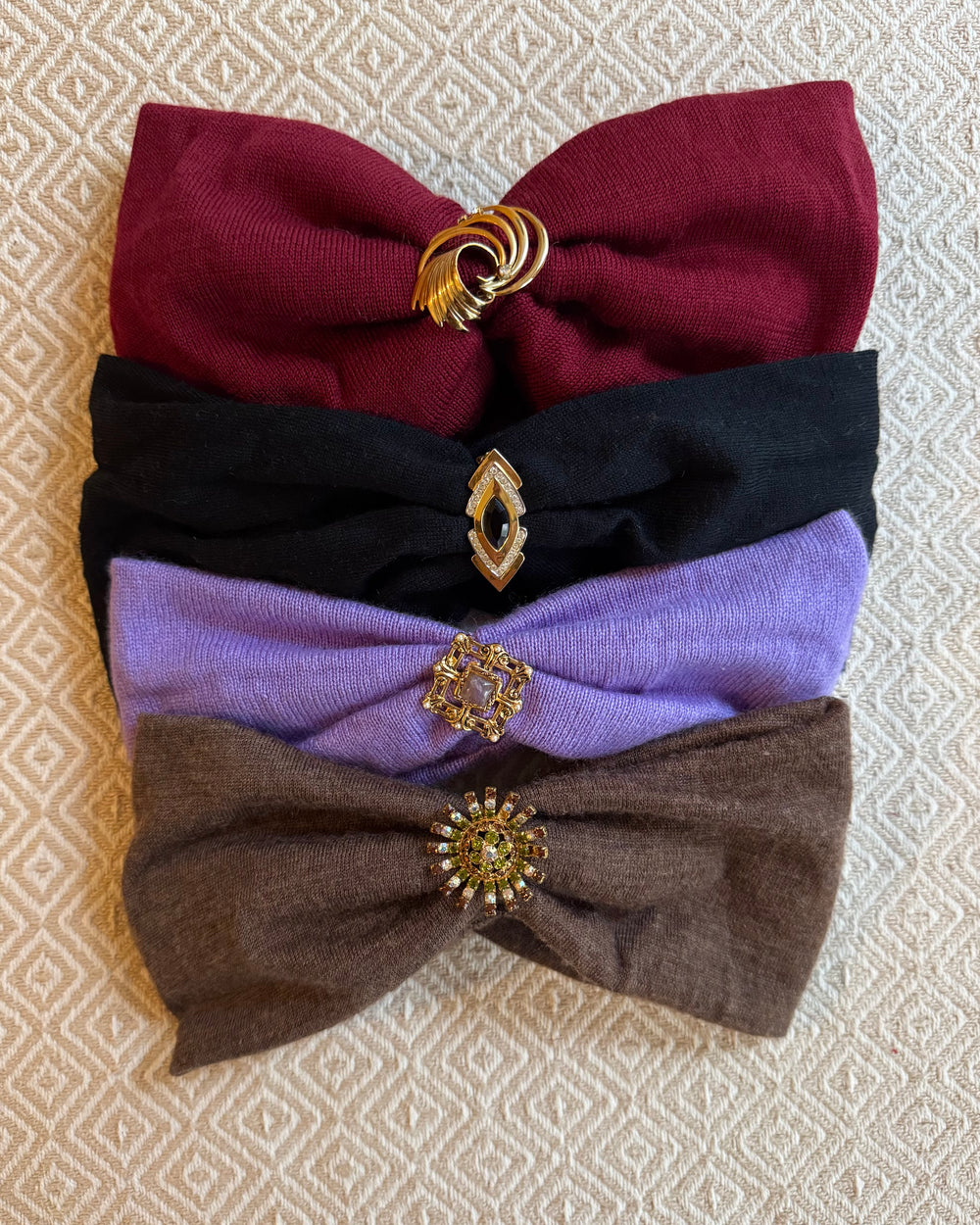 Brooch Headbands Wool