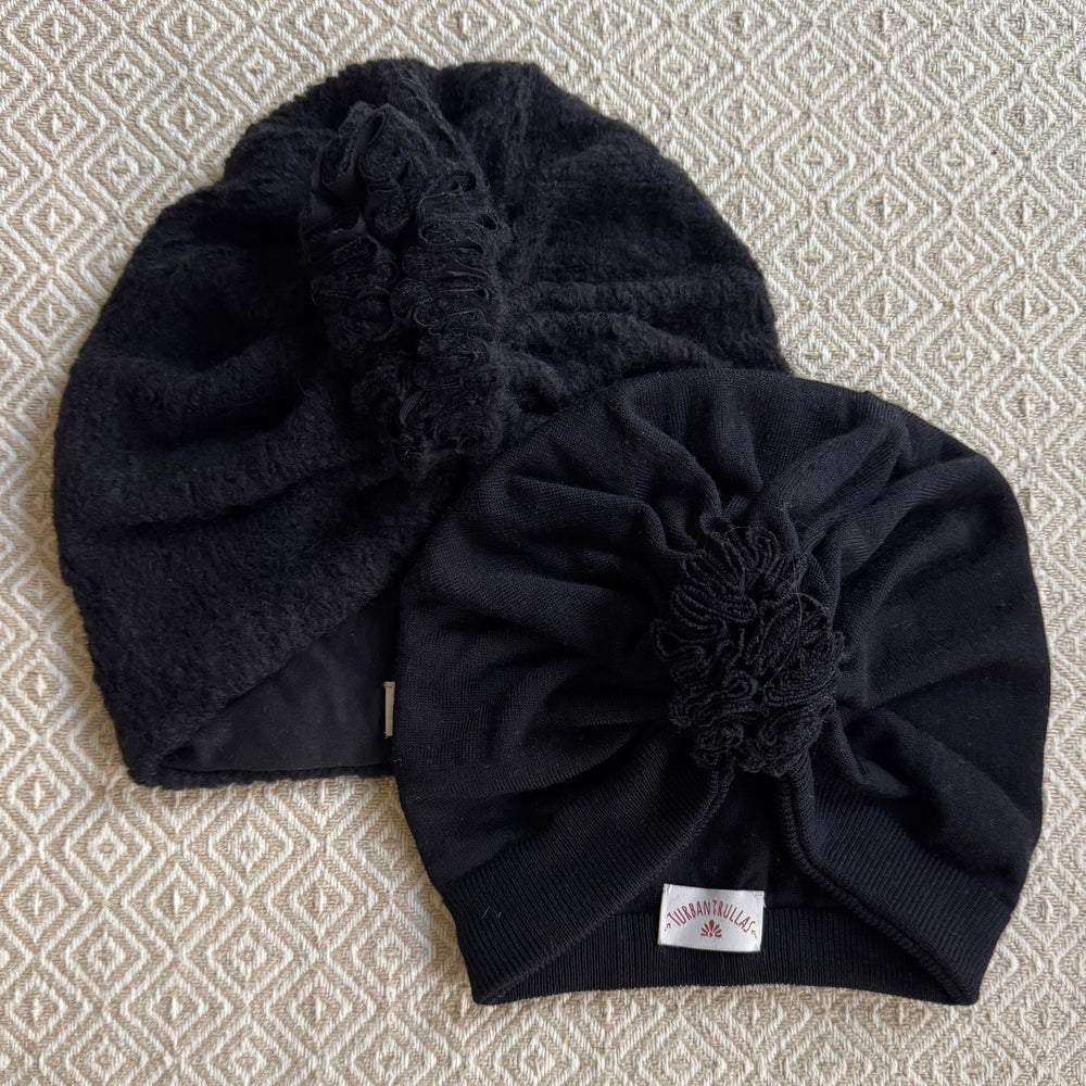 NEU: Upcycling Turbane Schwarz