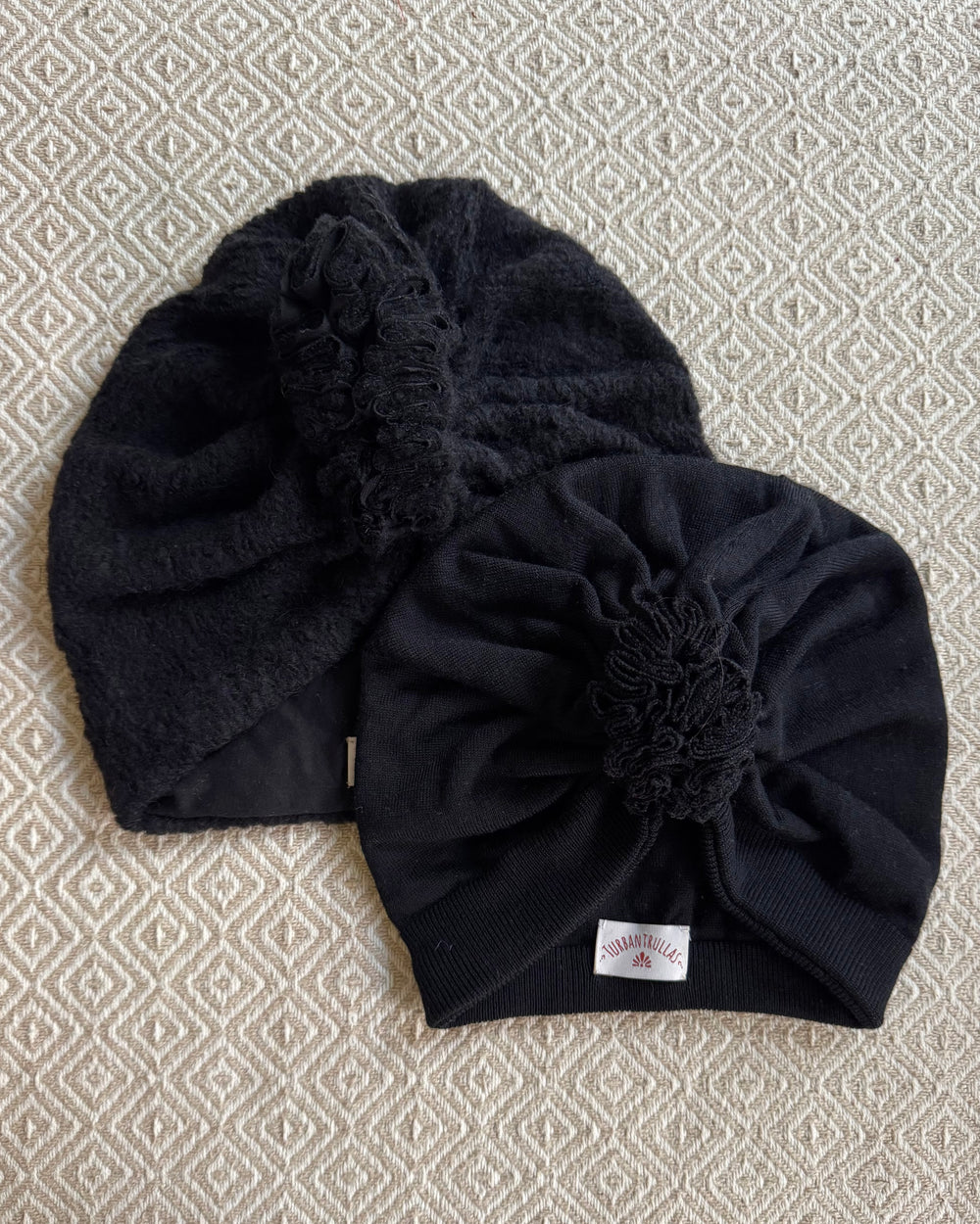 NEU: Upcycling Turbane Schwarz