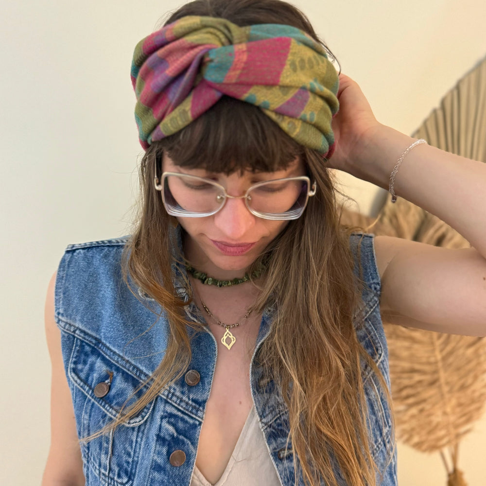 Upcycled Cloth Band Golden Paisley 