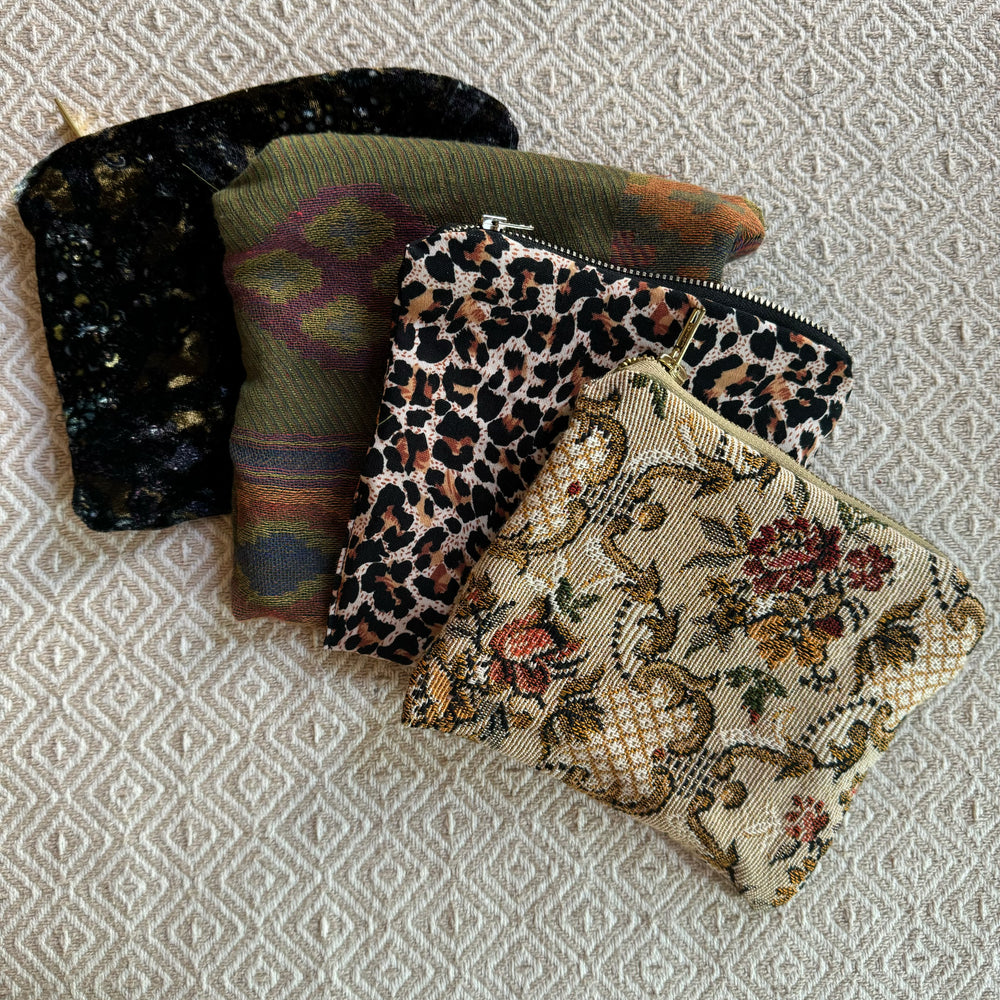 Upcycled Cosmetic Bags