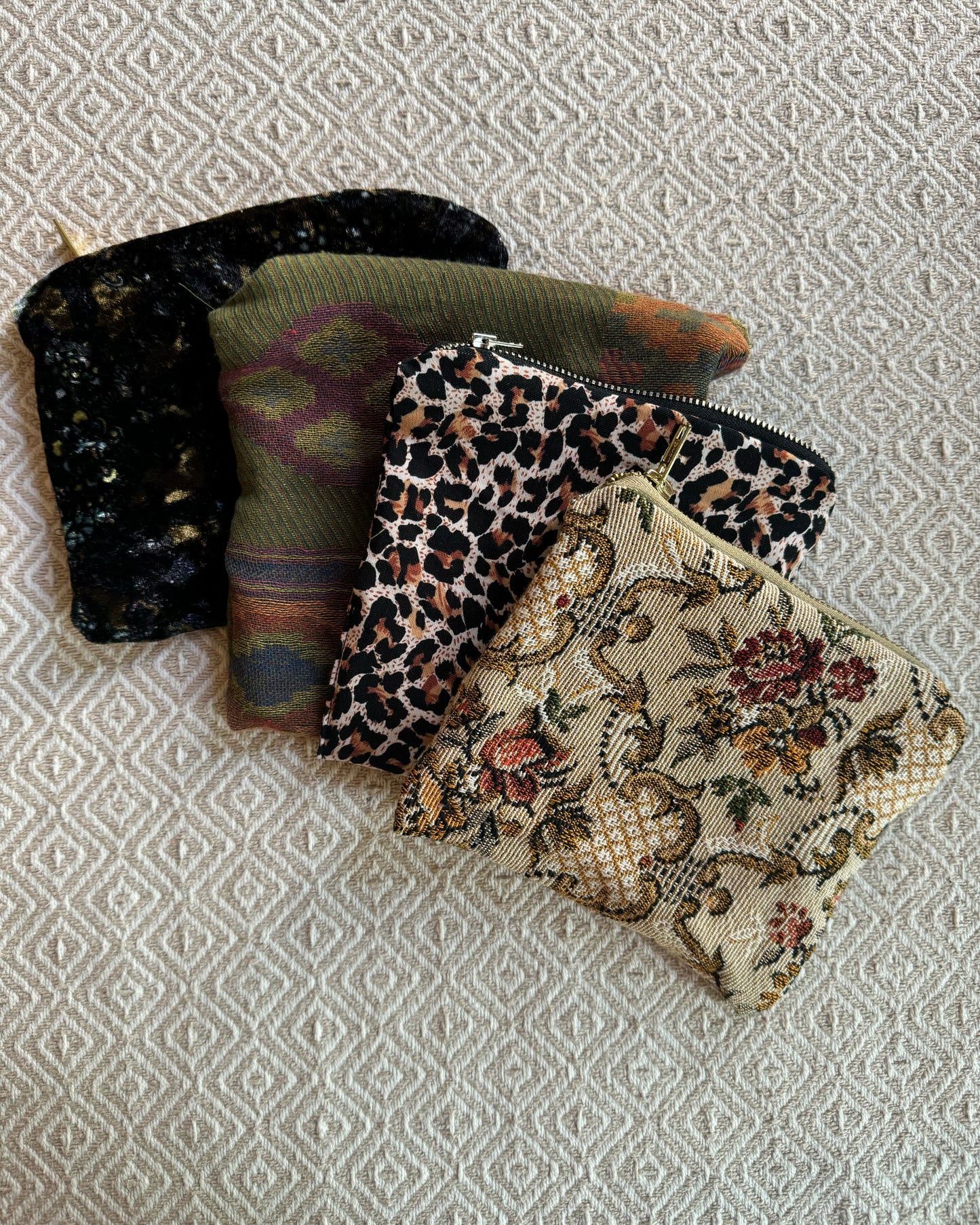 Upcycled Cosmetic Bags