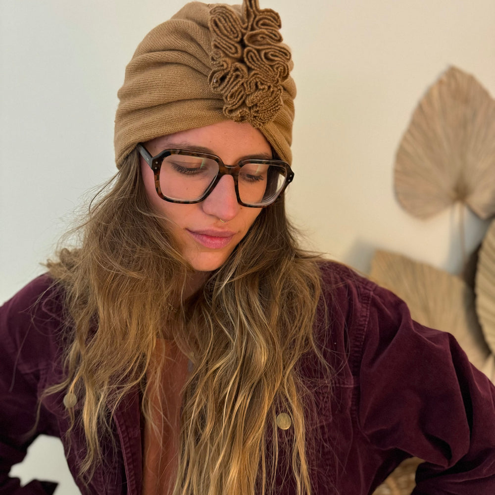 Upcycling Turbane Boho Creme