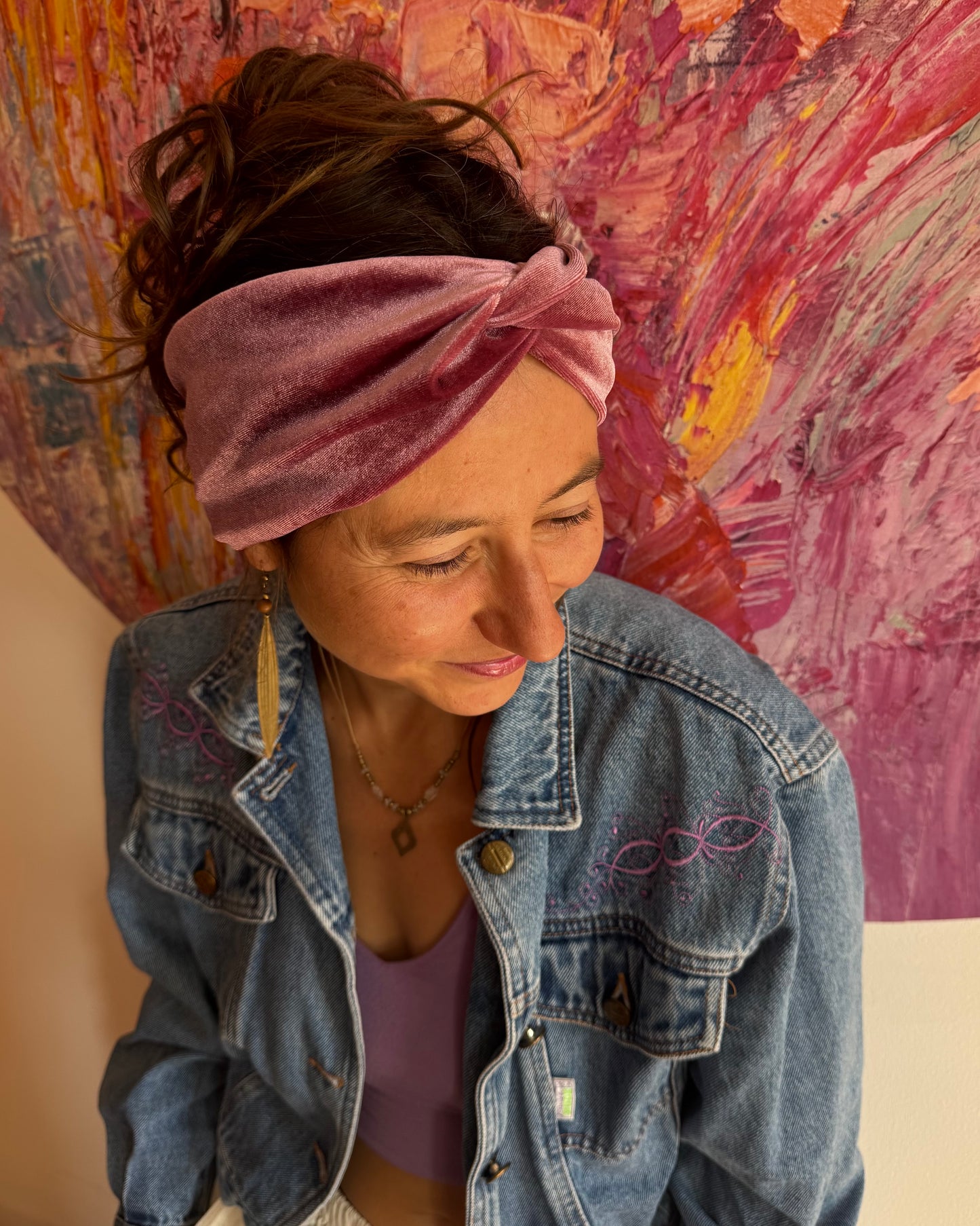 NEU: Upcycling Stirnbänder Samt