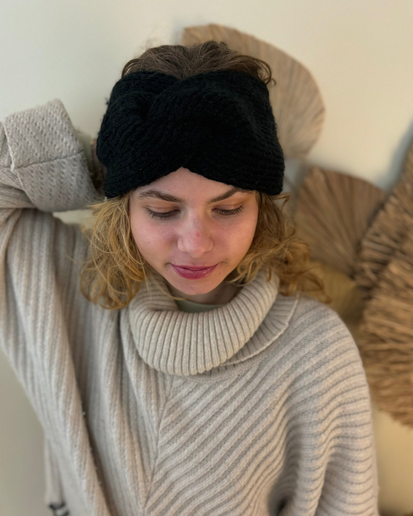 Turban-Strickstirnbänder