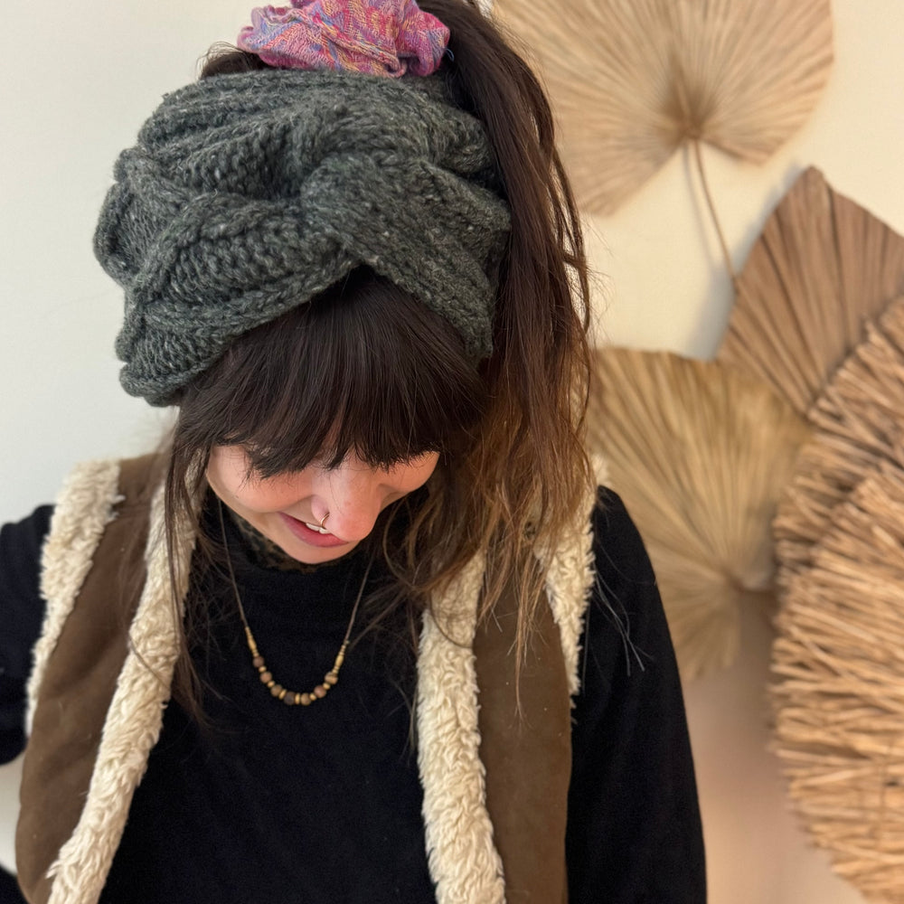 Turban knit headbands