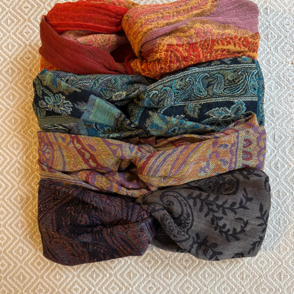 Upcycled Cloth Band Golden Paisley 