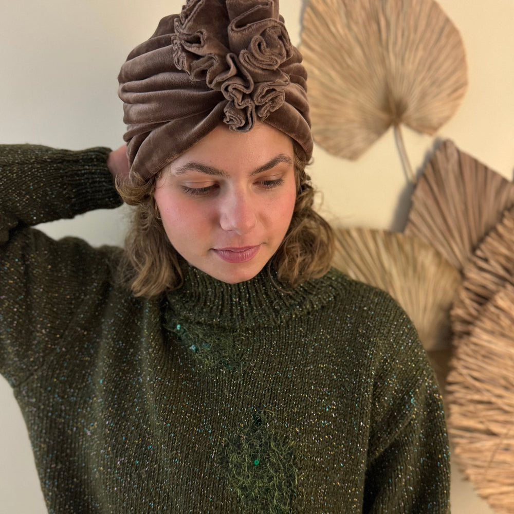 NEU: Upcycling Turbane Samt