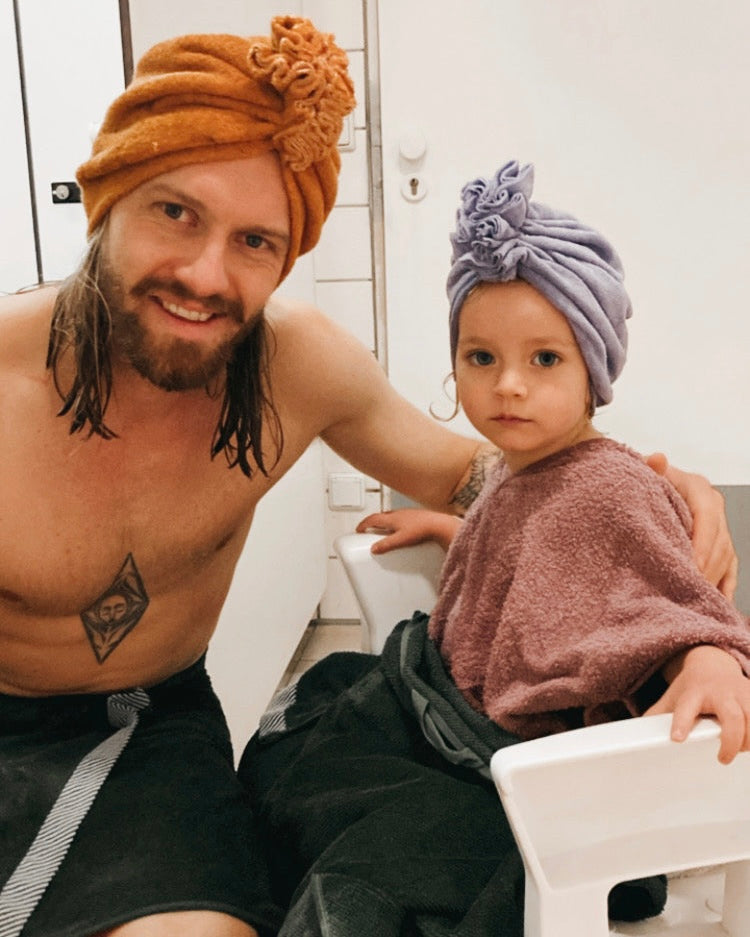 Upcycling Badeturbane // 1 bis 6 Jahre