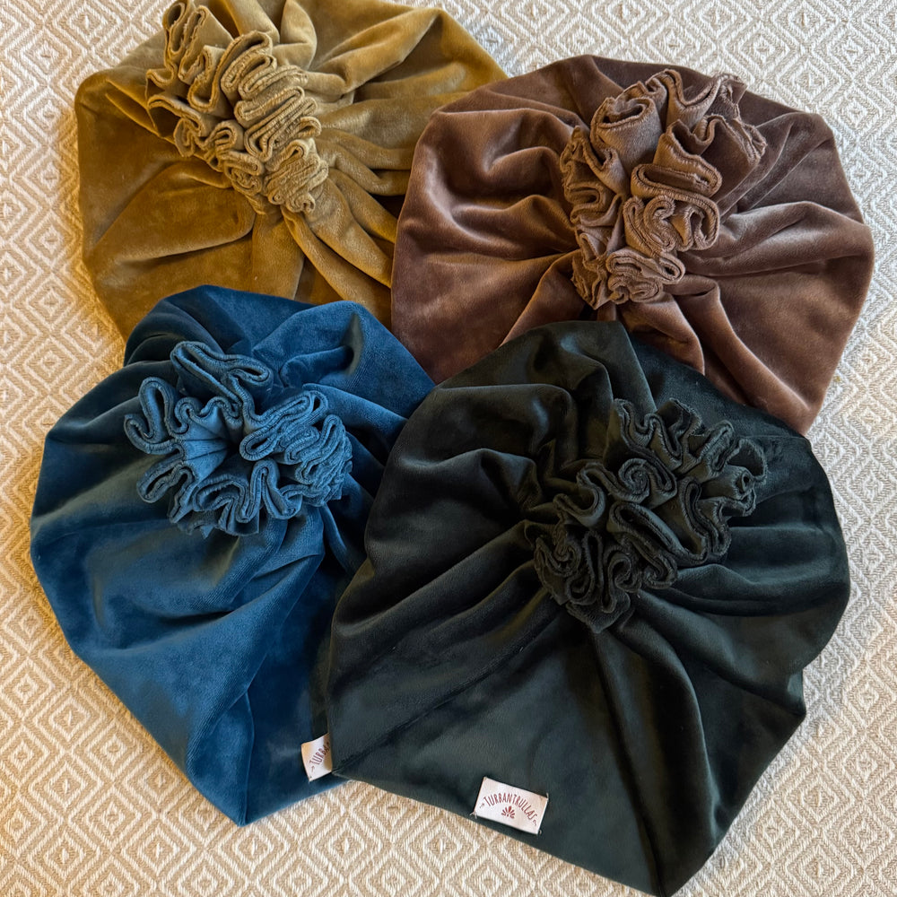 NEU: Upcycling Turbane Samt