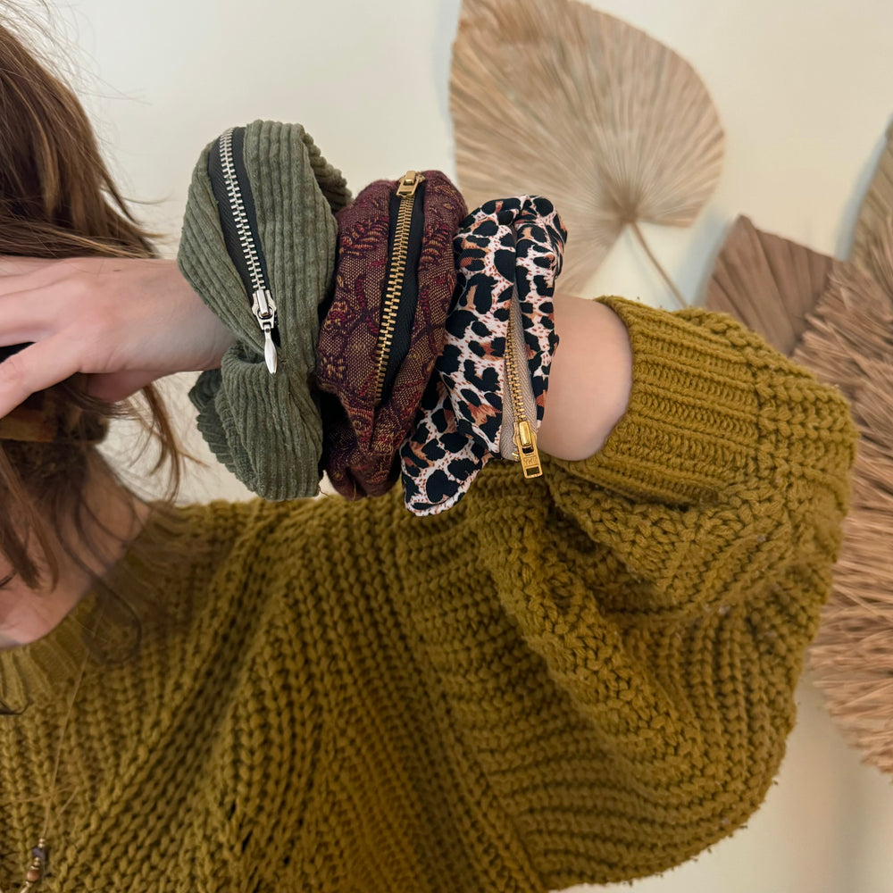 Upcycled Pocket Scrunchies