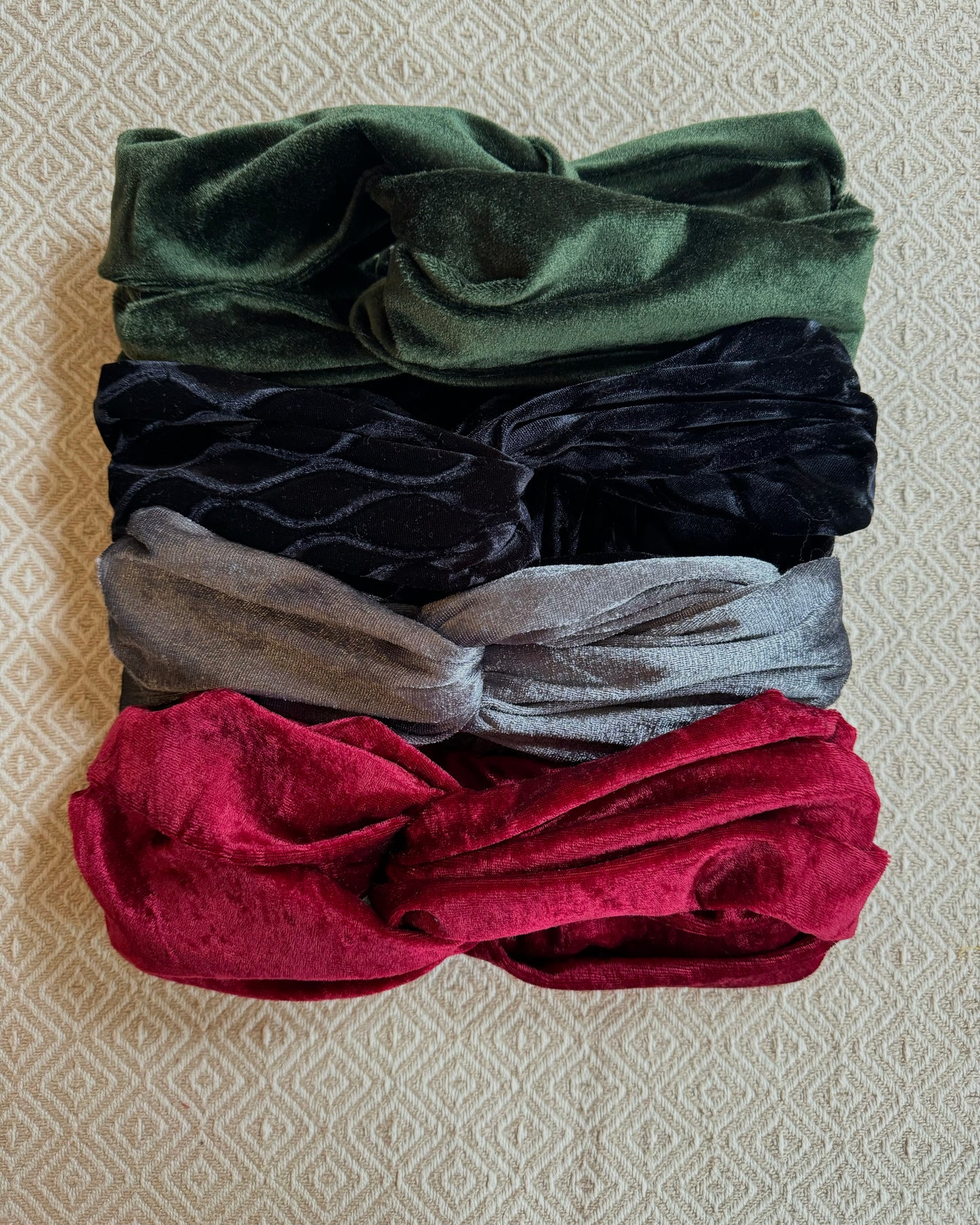Upcycling Tuchbänder Samt
