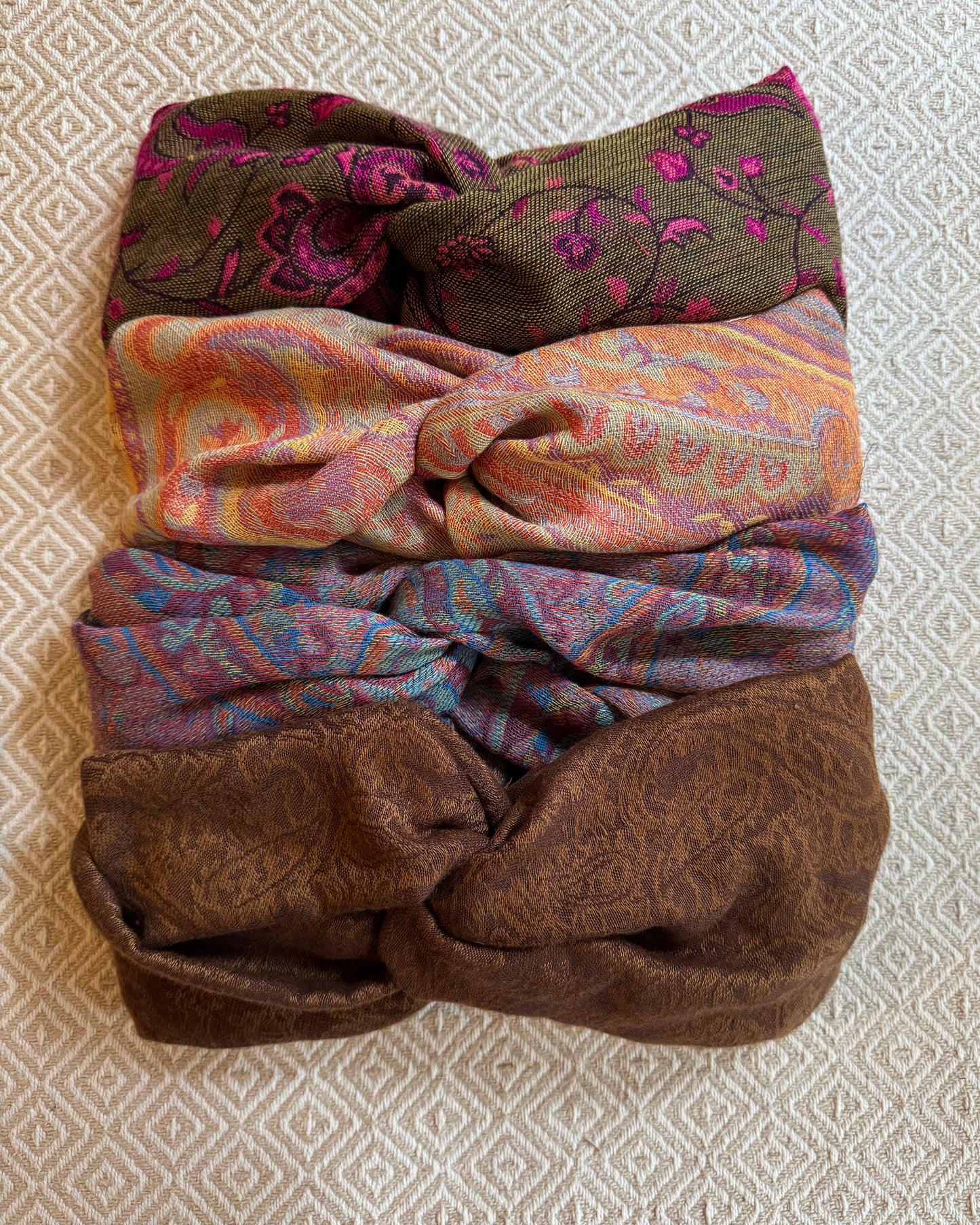 Upcycled Cloth Band Golden Paisley 