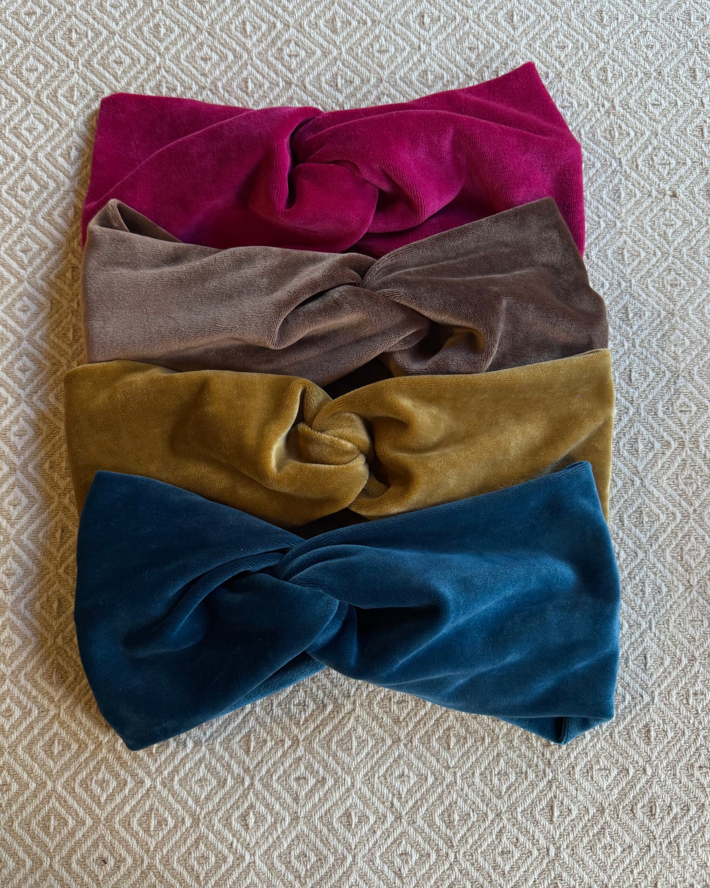 NEU: Upcycling Stirnbänder Samt