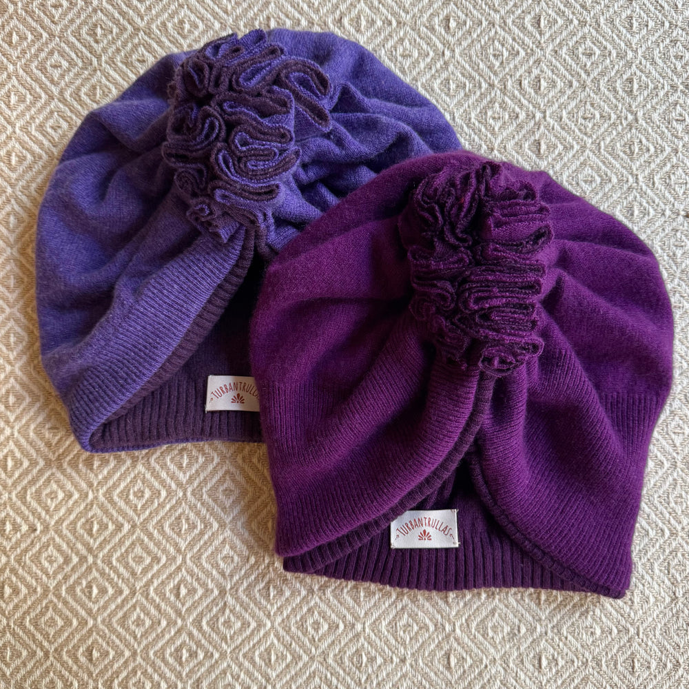 NEU: Upcycling Turbane Violett