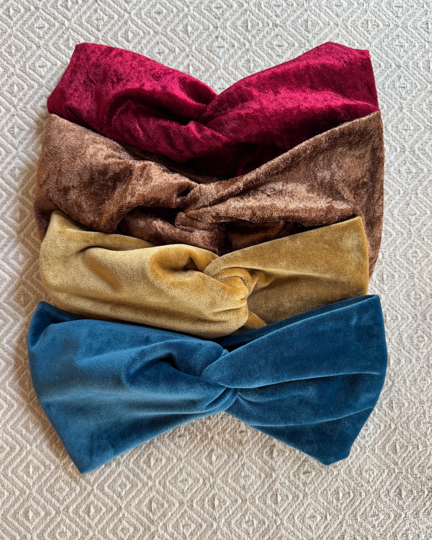 Upcycling Stirnbänder Samt