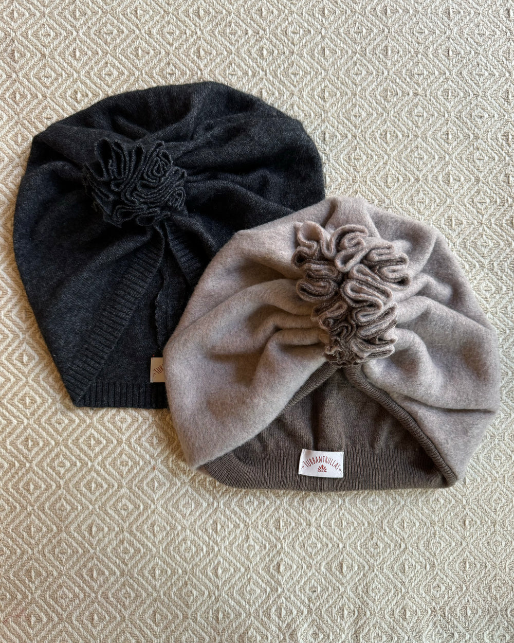 Upcycling Turbane Grau