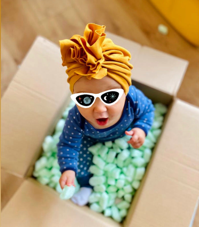 Kinderturban Upcycling Tragebild
