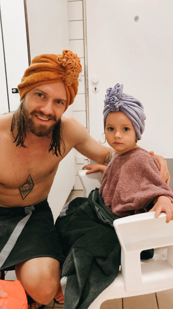 
                      
                        Upcycling Badeturban Tragebiler
                      
                    