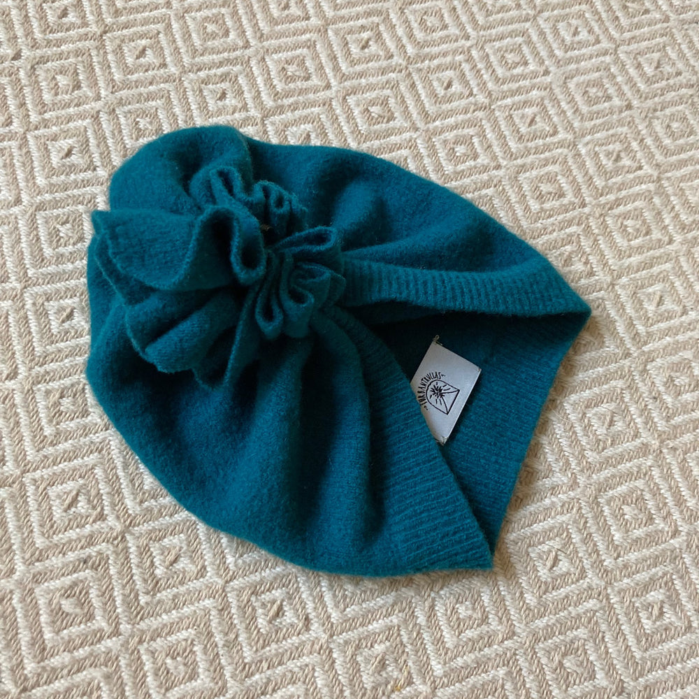 
                      
                        Petrolfarbener Babyturban Winter
                      
                    