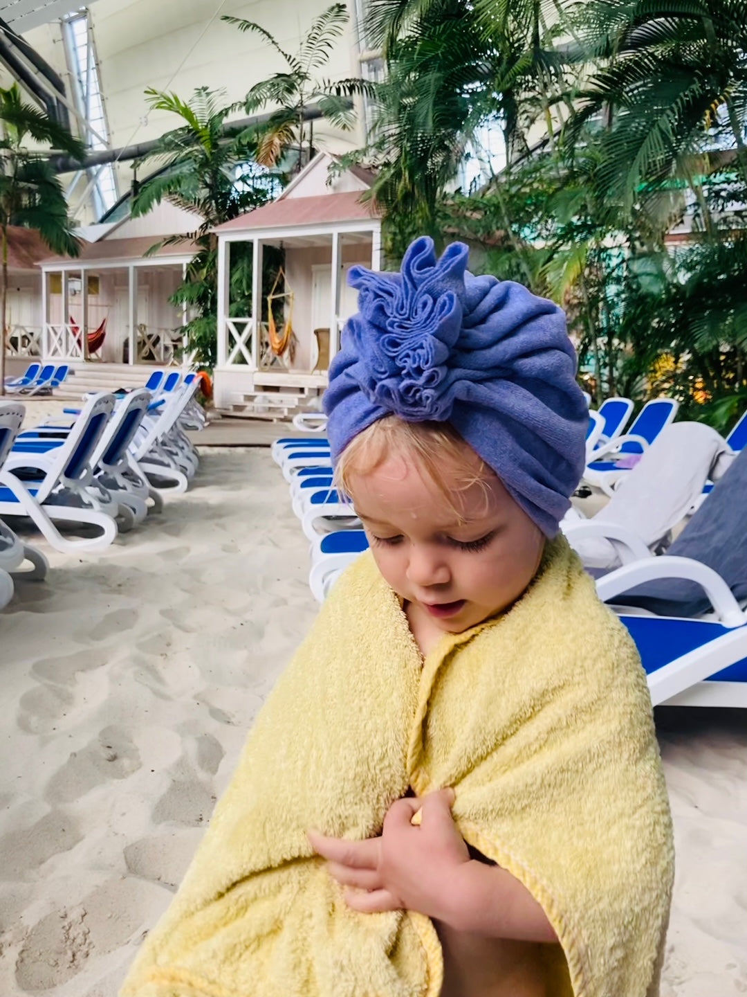 Upcycling Badeturban Tragebild